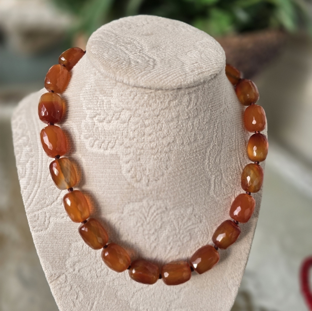 Natural Amber beaded necklace